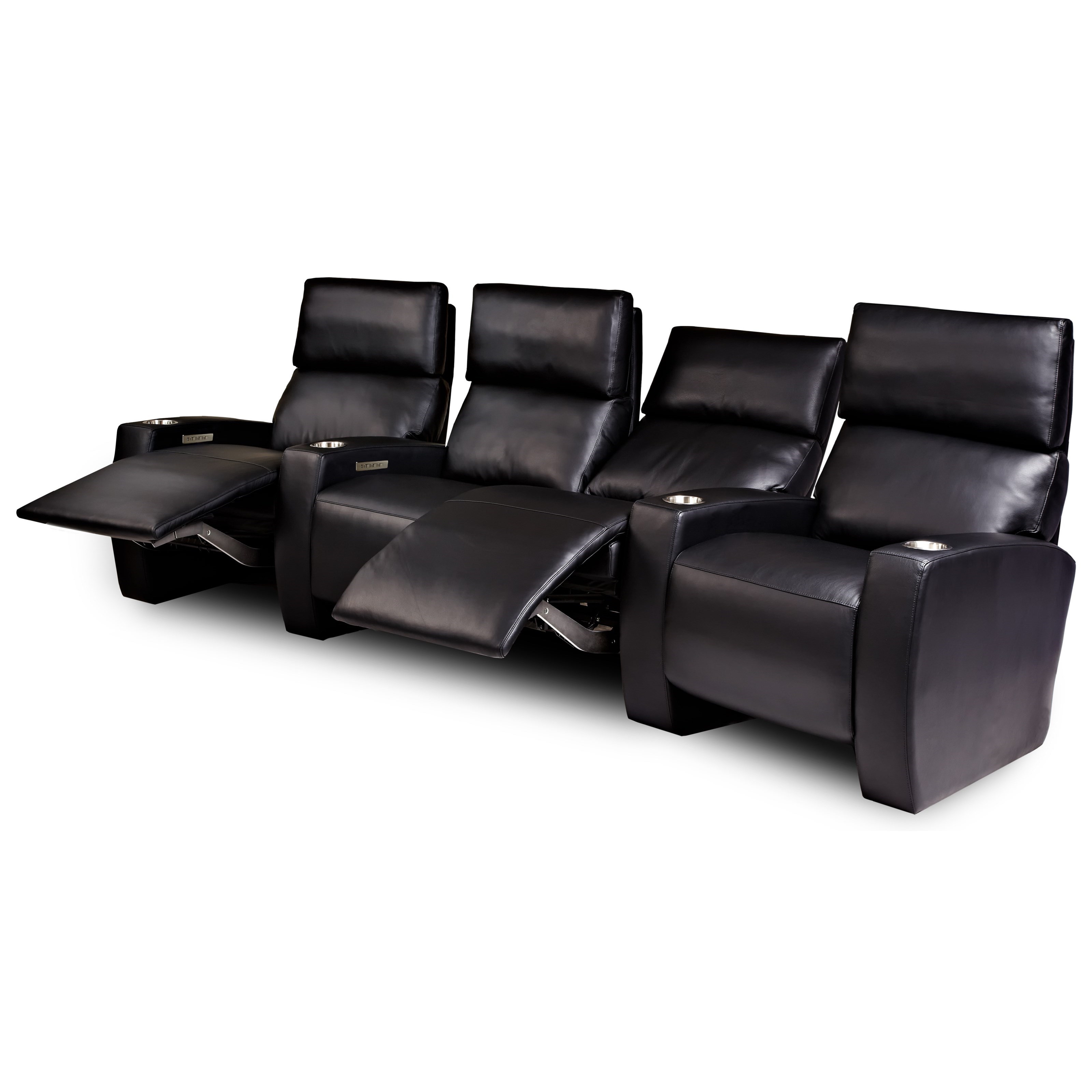 4-Seat Pwr Reclining Home Theater Set